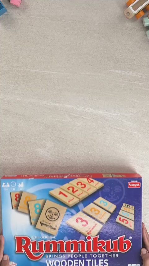 Funskool Rummikub Wooden Tiles Strategy Game
