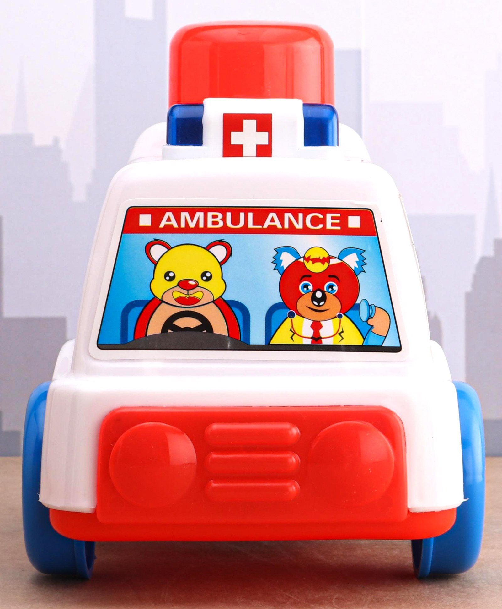 Push N Go Ambulance Toy - Interactive Rescue Vehicle for Imaginative Kids