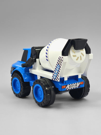 RAMBO Friction Powered Cement Mixer Truck Toy, Realistic Drum Rotation, Kids Play