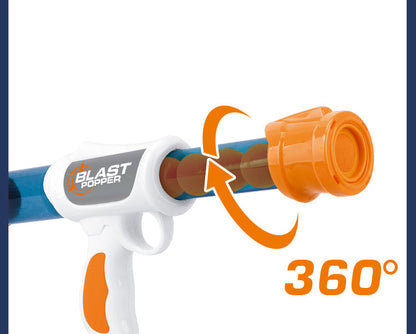 Exciting Air Pressure Foam Ball Blaster Toy Gun Pistol with Soft Bullets