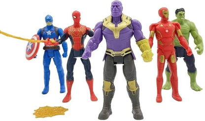 FUNDRIFT Avengers Super Hero Action Figure Toy Set for Kids 4.7"
