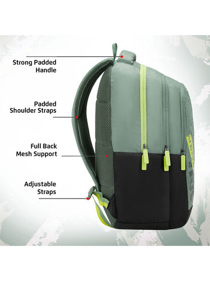 Safari Triplex 4 Large Raincover Backpack (Green) Large 37 L with 1 Year Warranty