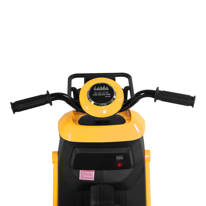 Toy House EV NIU Ride-On Scooter with Trailer for Kids EV06-Yellow - Age 3+